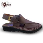 Special Vibram Charsadda Handmade Peshwari Dark Brown Chappal
